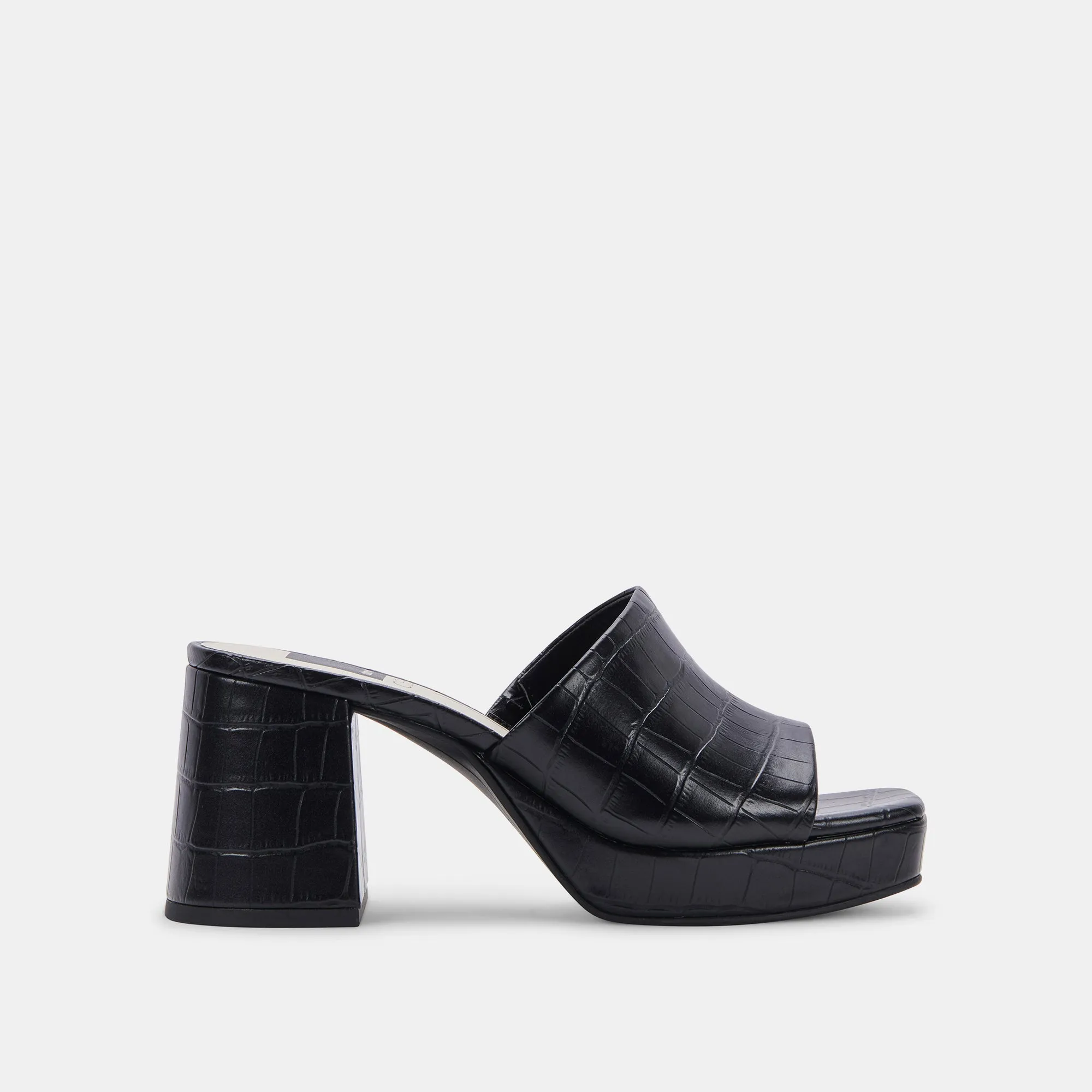 MARSHA HEELS NOIR EMBOSSED STELLA