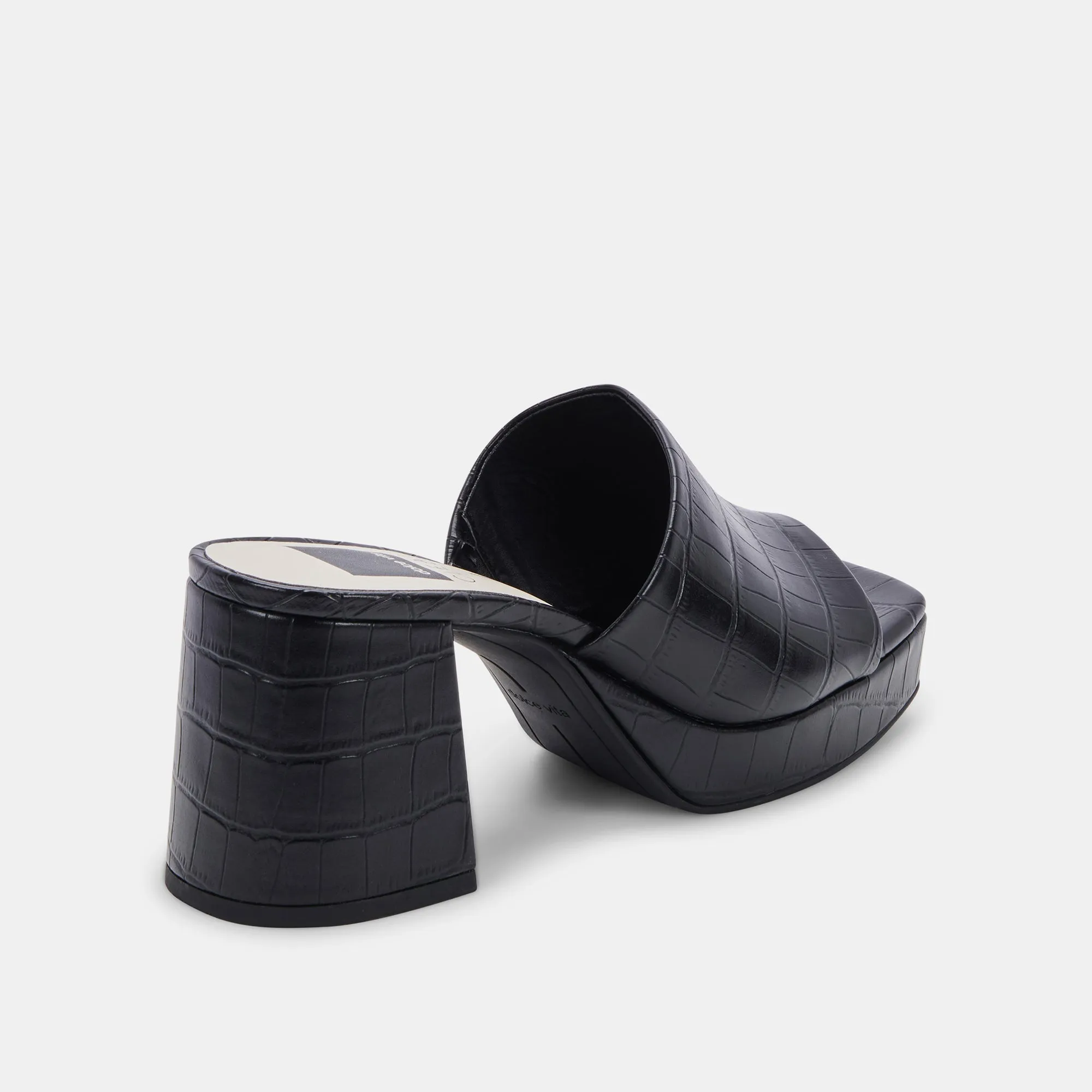 MARSHA HEELS NOIR EMBOSSED STELLA