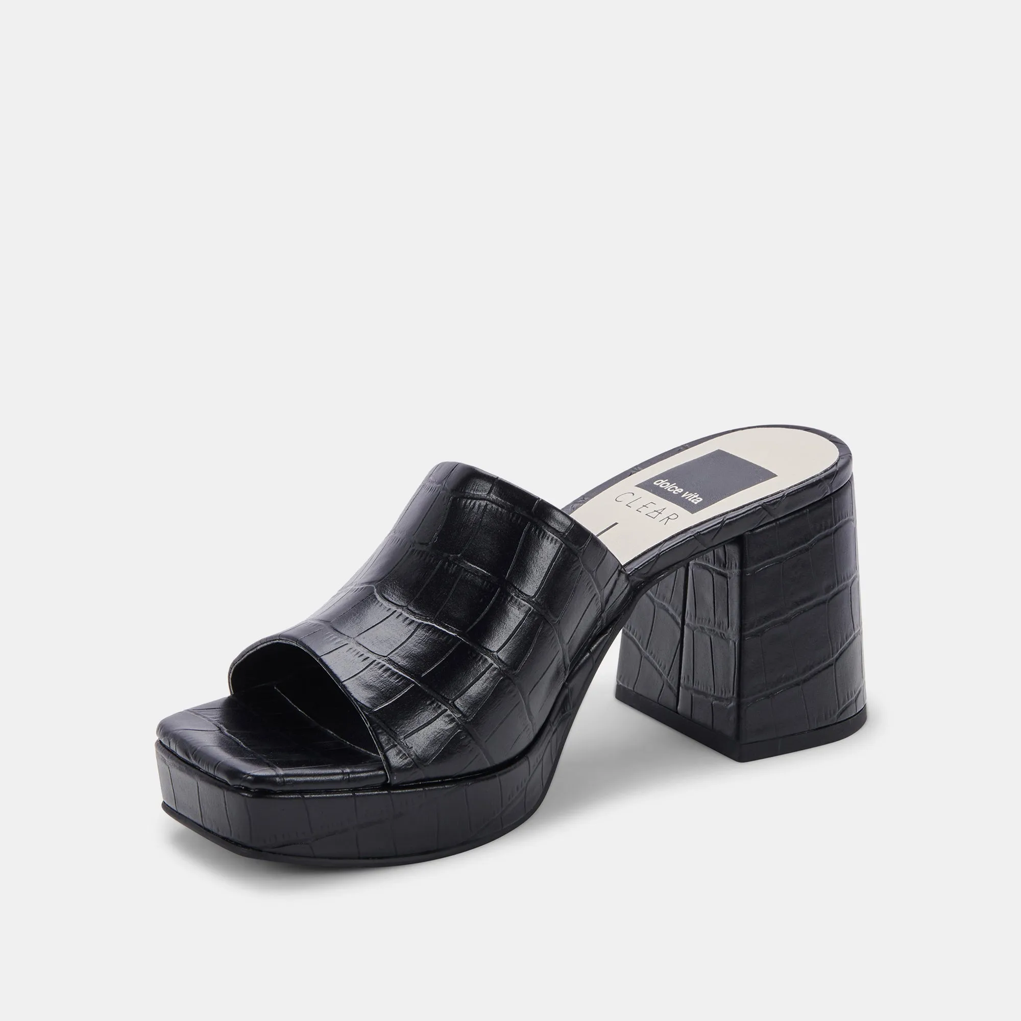 MARSHA HEELS NOIR EMBOSSED STELLA