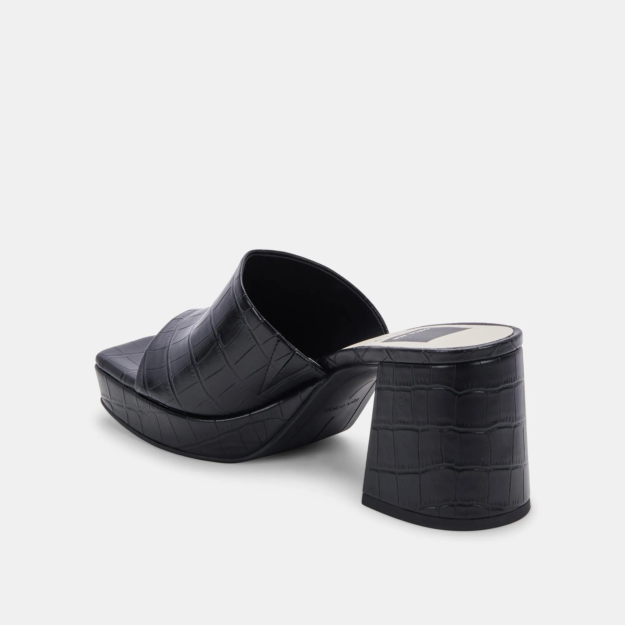 MARSHA HEELS NOIR EMBOSSED STELLA