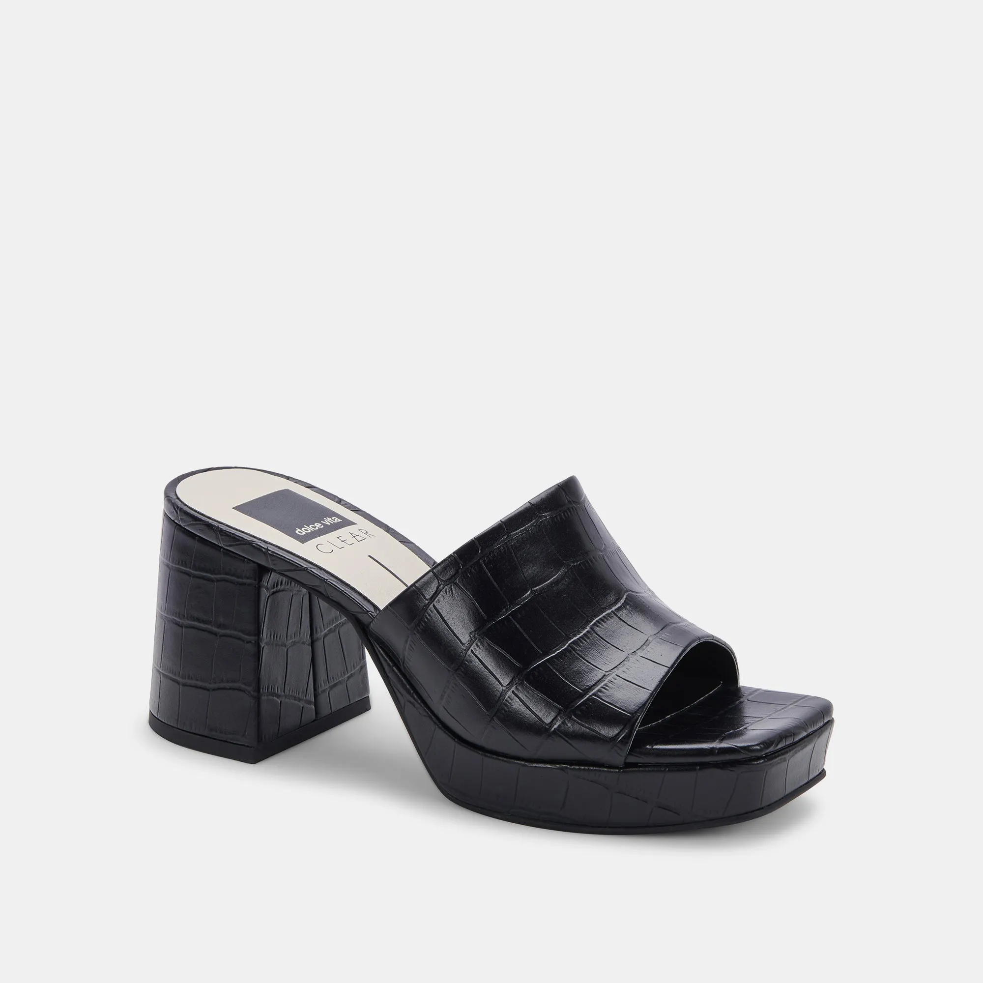 MARSHA HEELS NOIR EMBOSSED STELLA