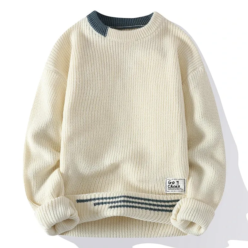 Mens Vintage Twist Knitted Jumper