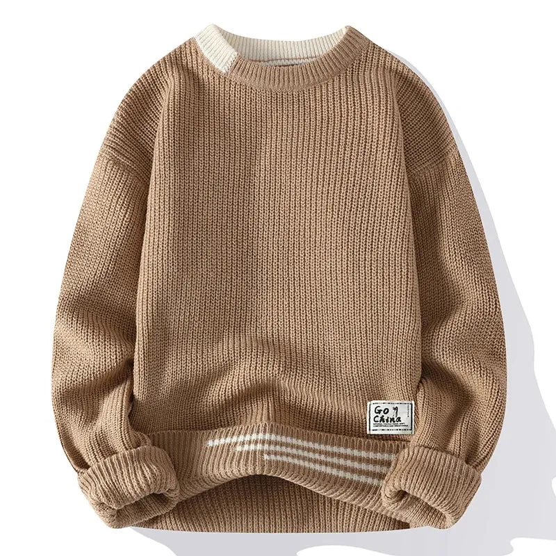 Mens Vintage Twist Knitted Jumper