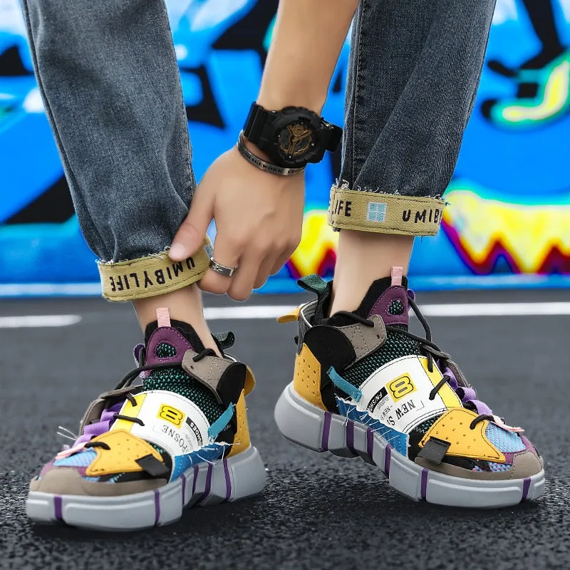 Multicolor Low Top Stylish Running Shoes