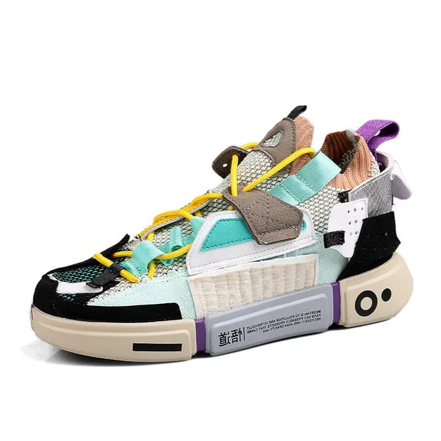 Multicolor Low Top Stylish Running Shoes