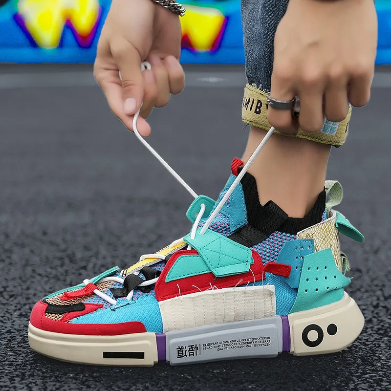 Multicolor Low Top Stylish Running Shoes
