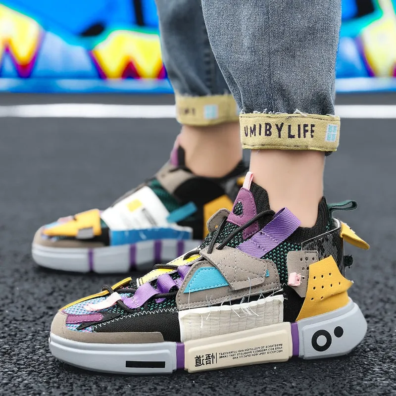 Multicolor Low Top Stylish Running Shoes
