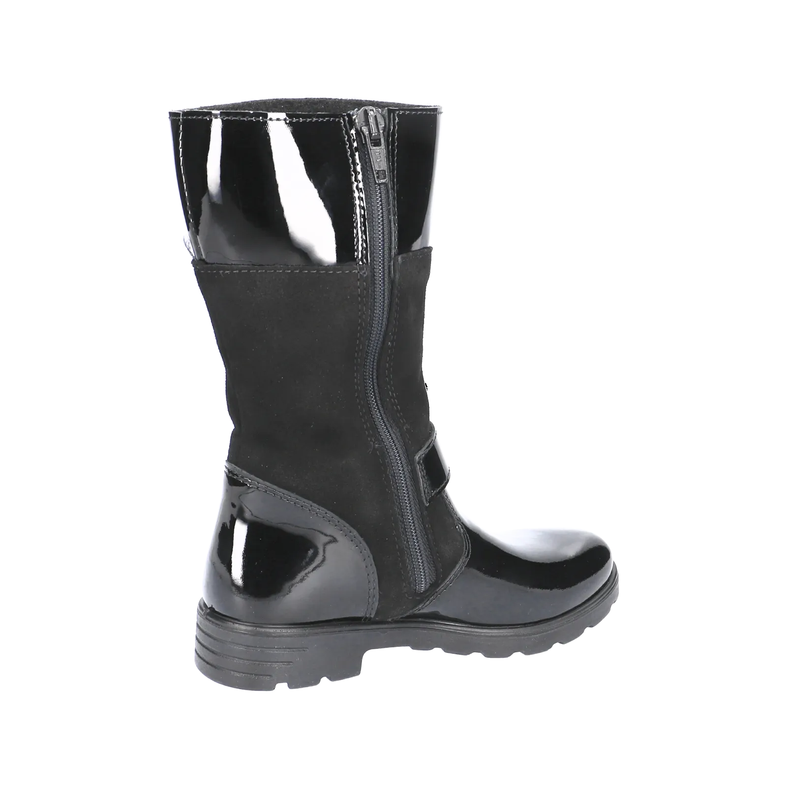 Ricosta Boots | Hannah Waterproof | Black Patent/Suede