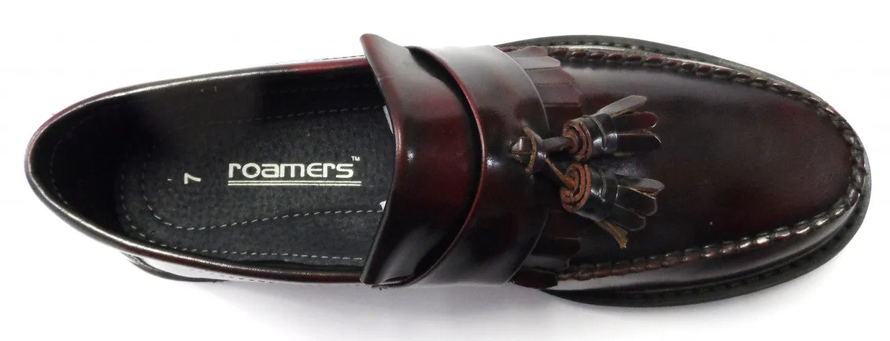 Roamers Classic Oxblood Retro,Ska,Northern Soul RUDE BOY Tassel Loafers