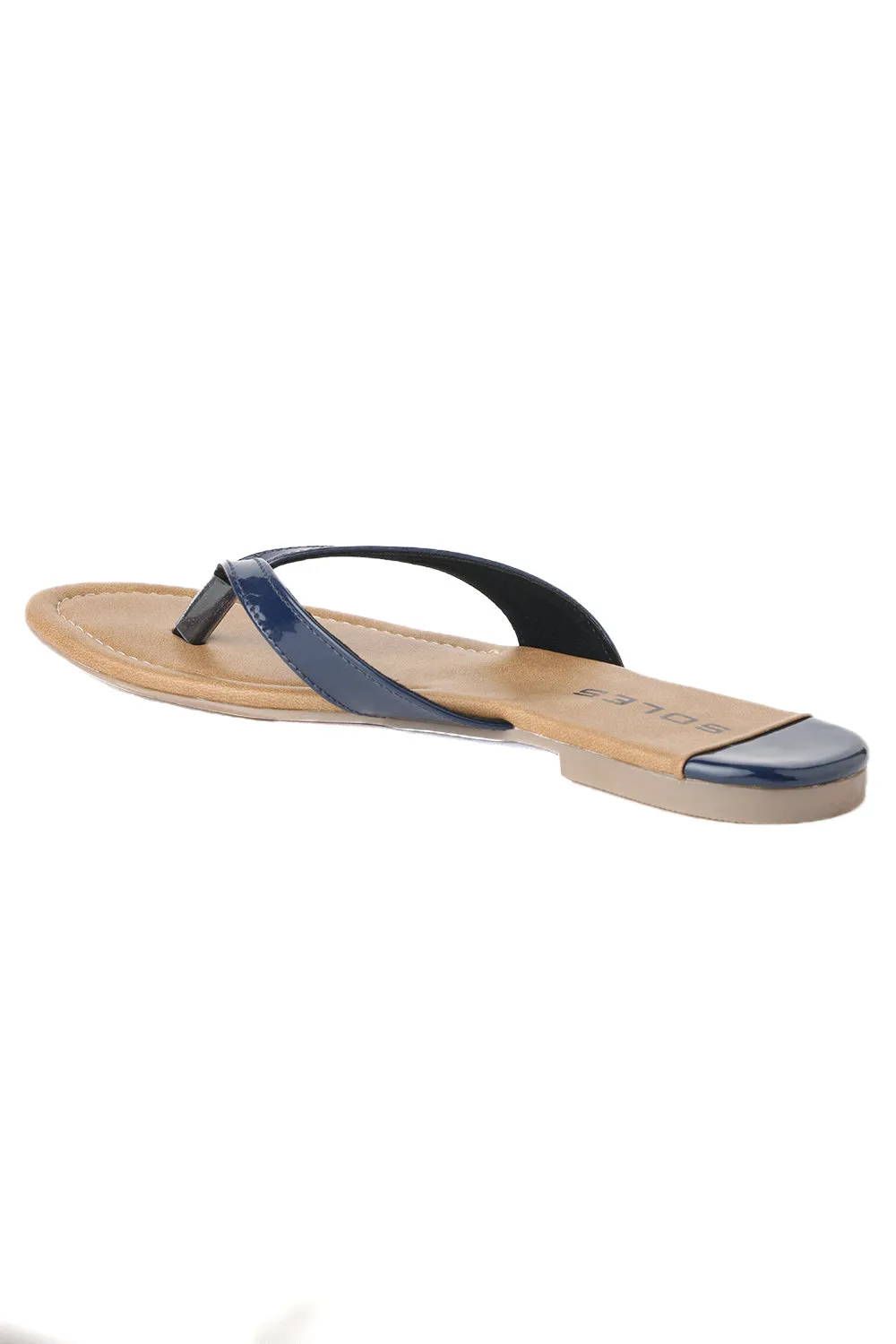 SOLES Vivid Blue Flat Sandals