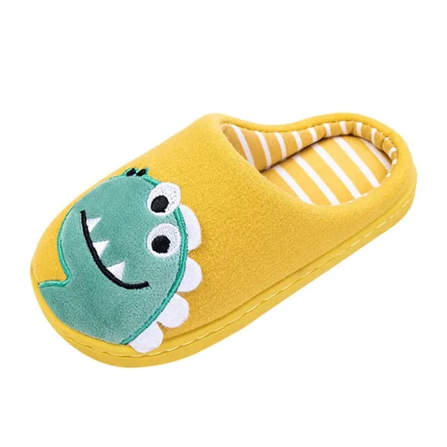 Toddler Kids Winter Slippers Baby Boys Girls Little Kid Shoes Warm Cute Animal Home Shoes Slippers Kids Hotel Zapatillas Nino
