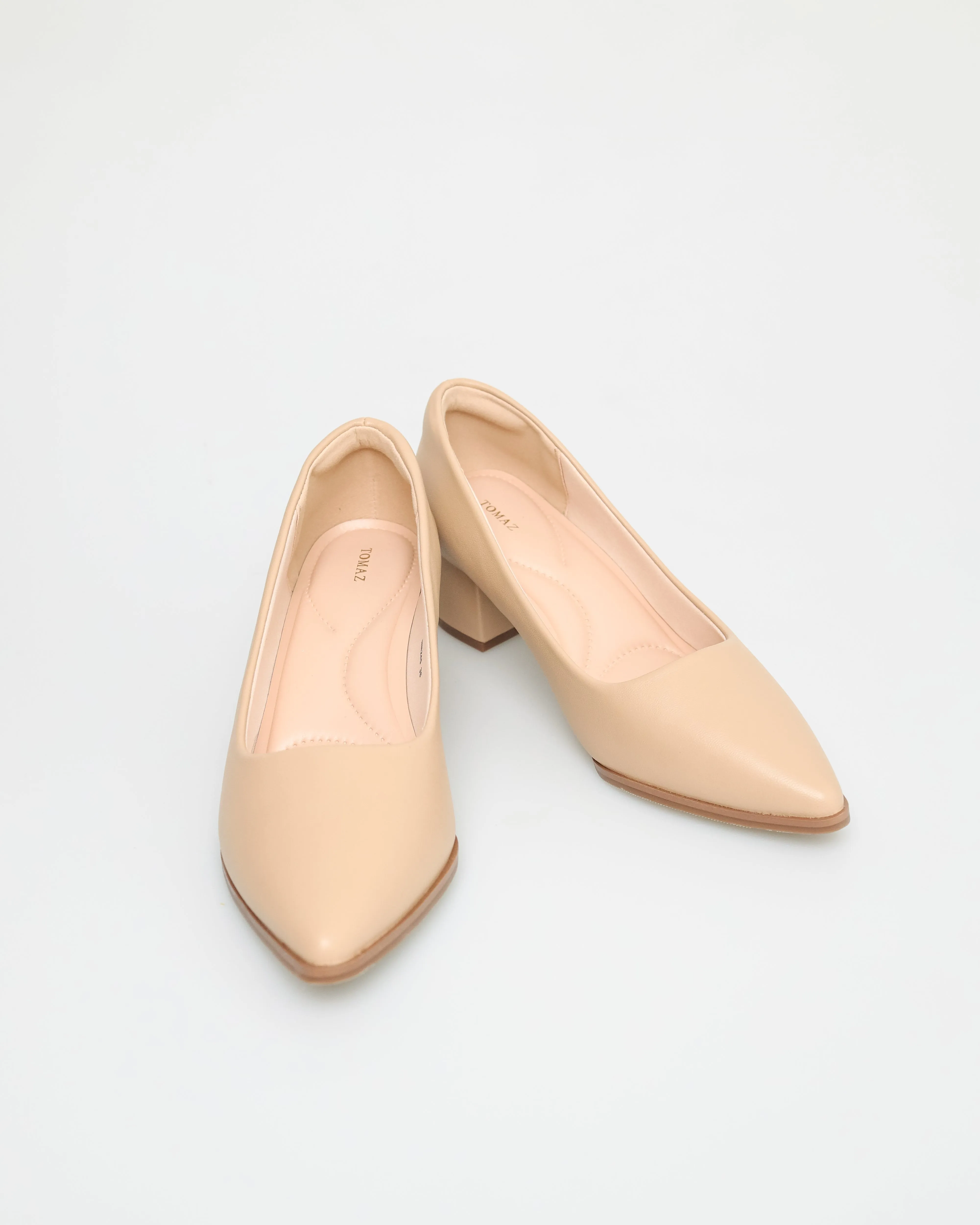 Tomaz NN245 Ladies Pointy Block Heels