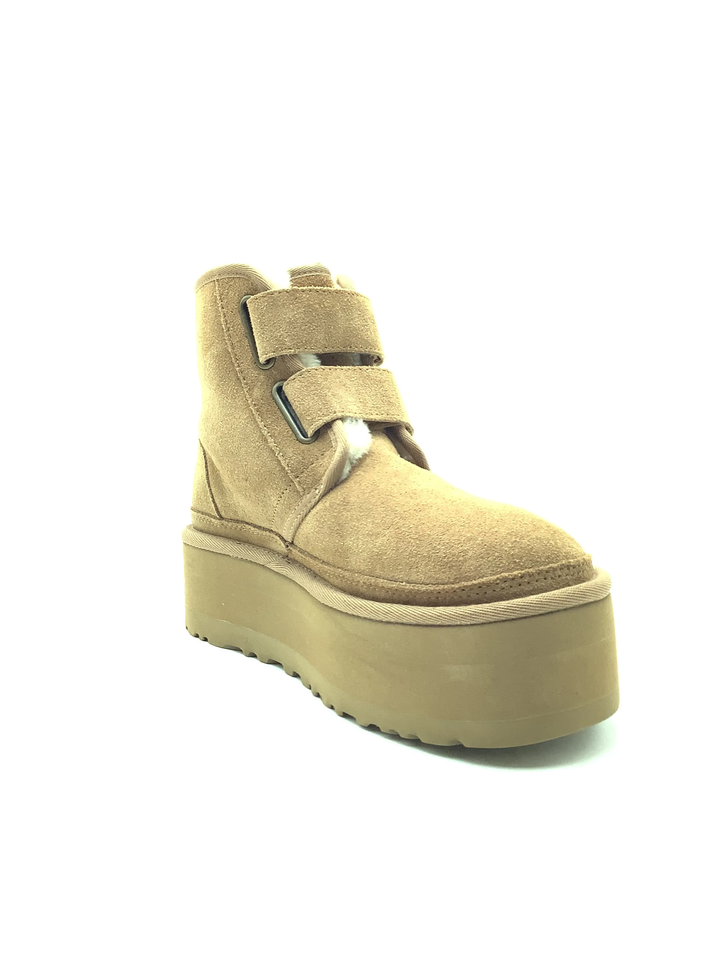 UGG Women's Neumal Platform Ankle Boot Chestnut Size: 7