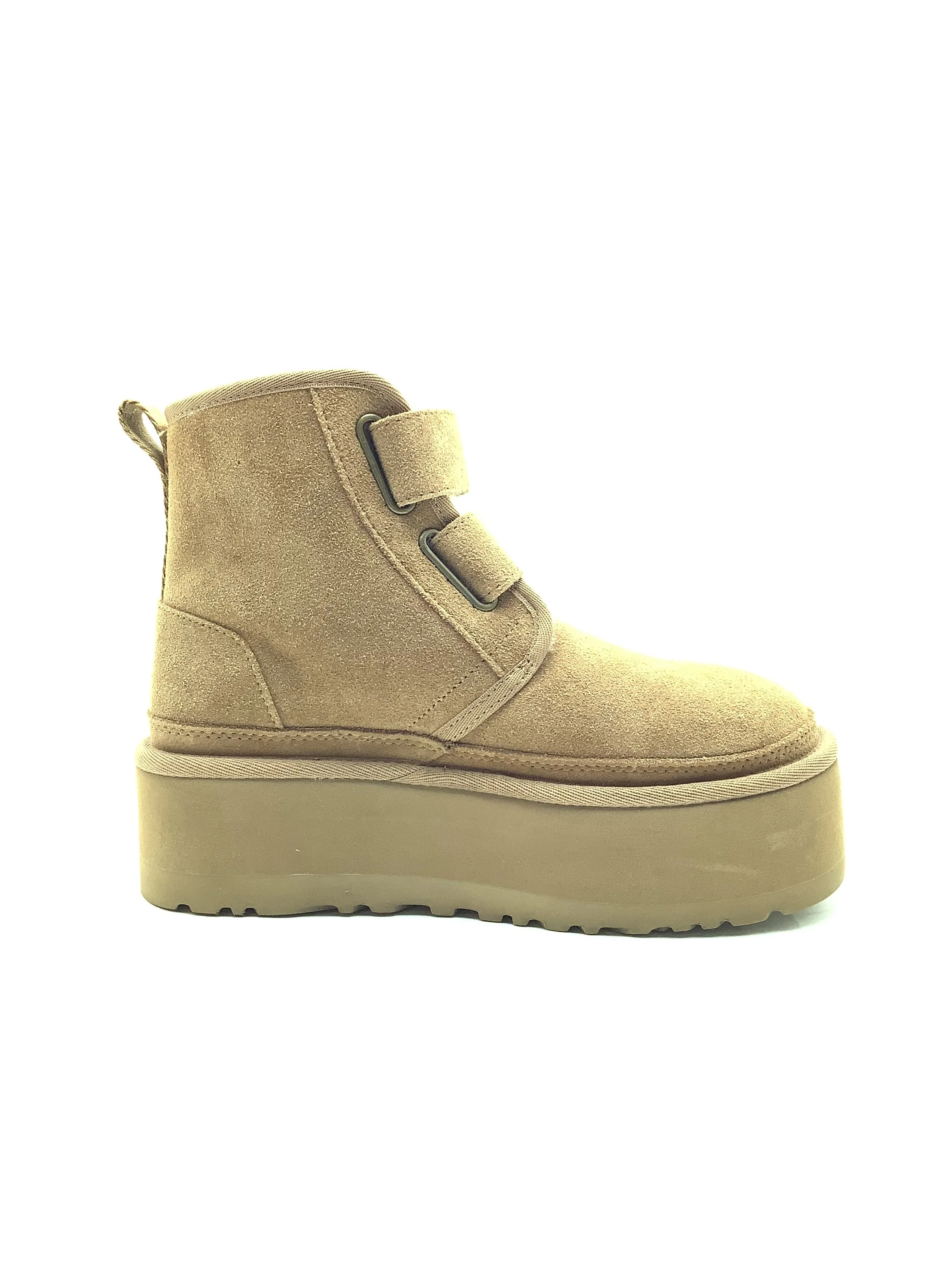 UGG Women's Neumal Platform Ankle Boot Chestnut Size: 7