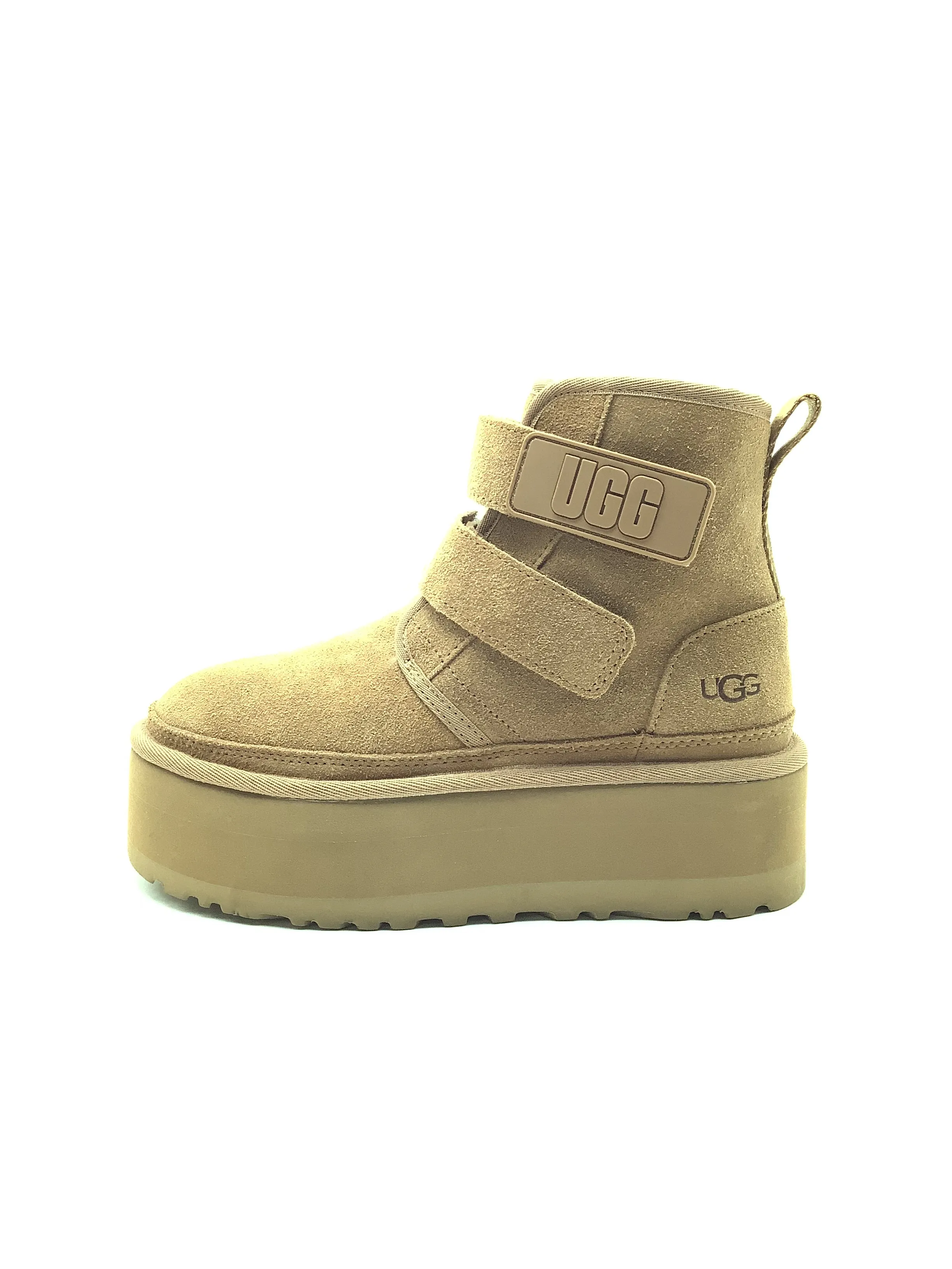 UGG Women's Neumal Platform Ankle Boot Chestnut Size: 7