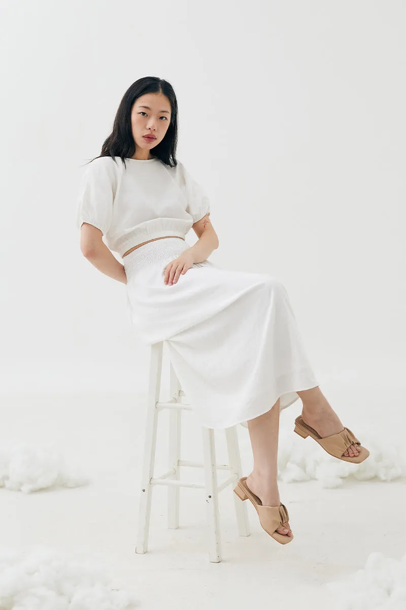Willette Cloud Heels in Nude