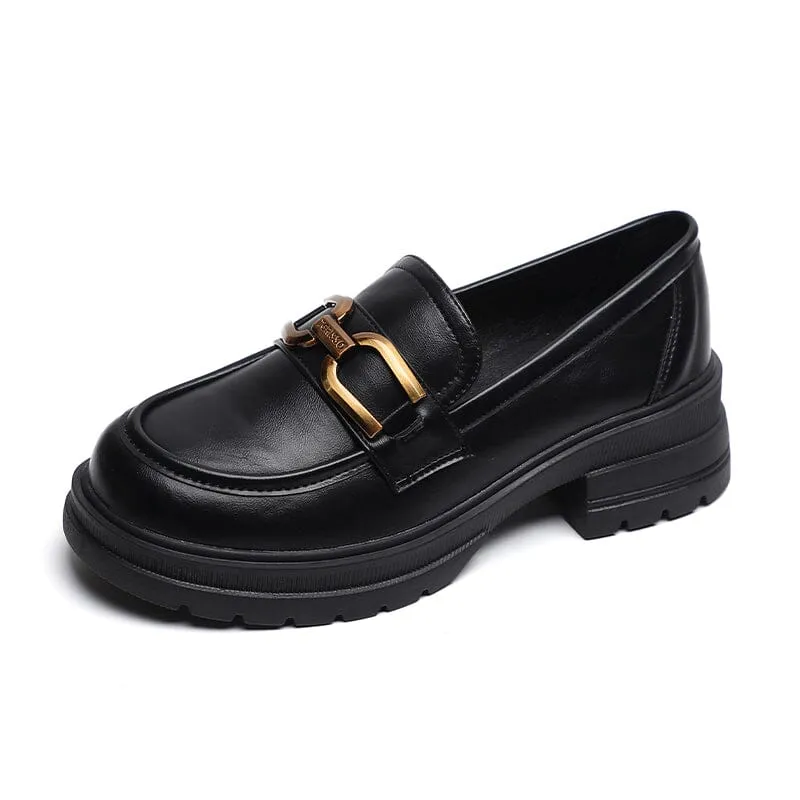 Women Autumn Casual Retro Low Heel Loafers