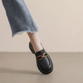 Women Autumn Casual Retro Low Heel Loafers