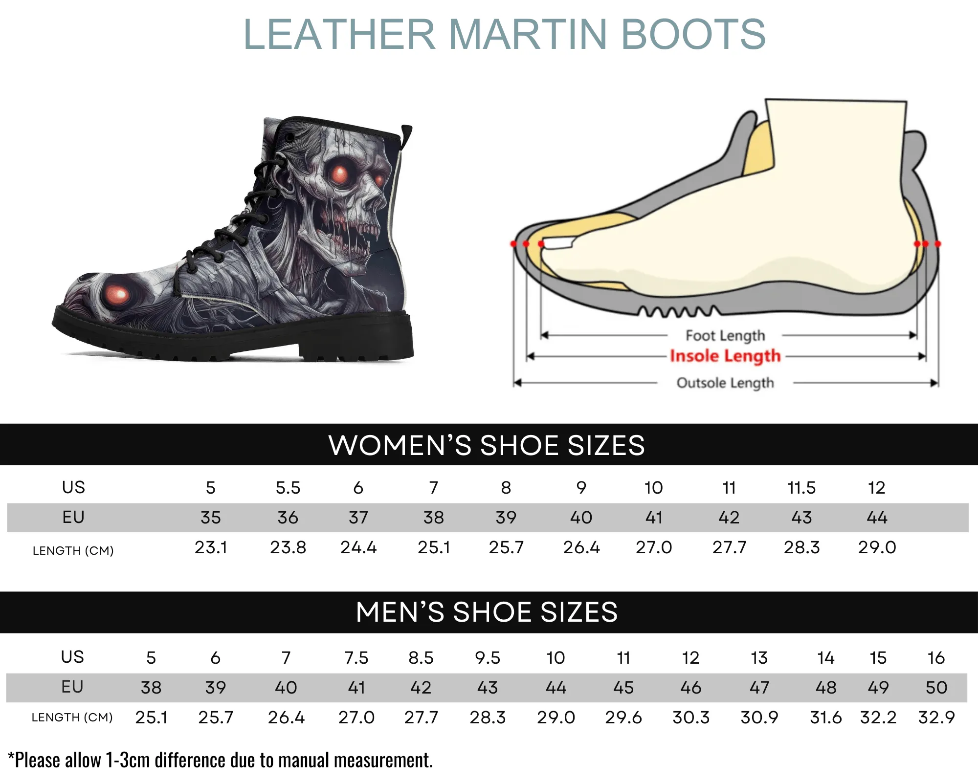 Zombie Stalker Leather Boots